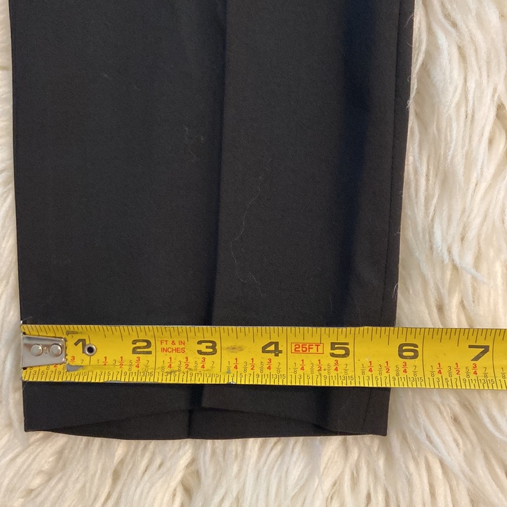 Theory Black Tailored Trousers size 2 inseam 27” waist 30” wool pants excellent - Picture 7 of 8